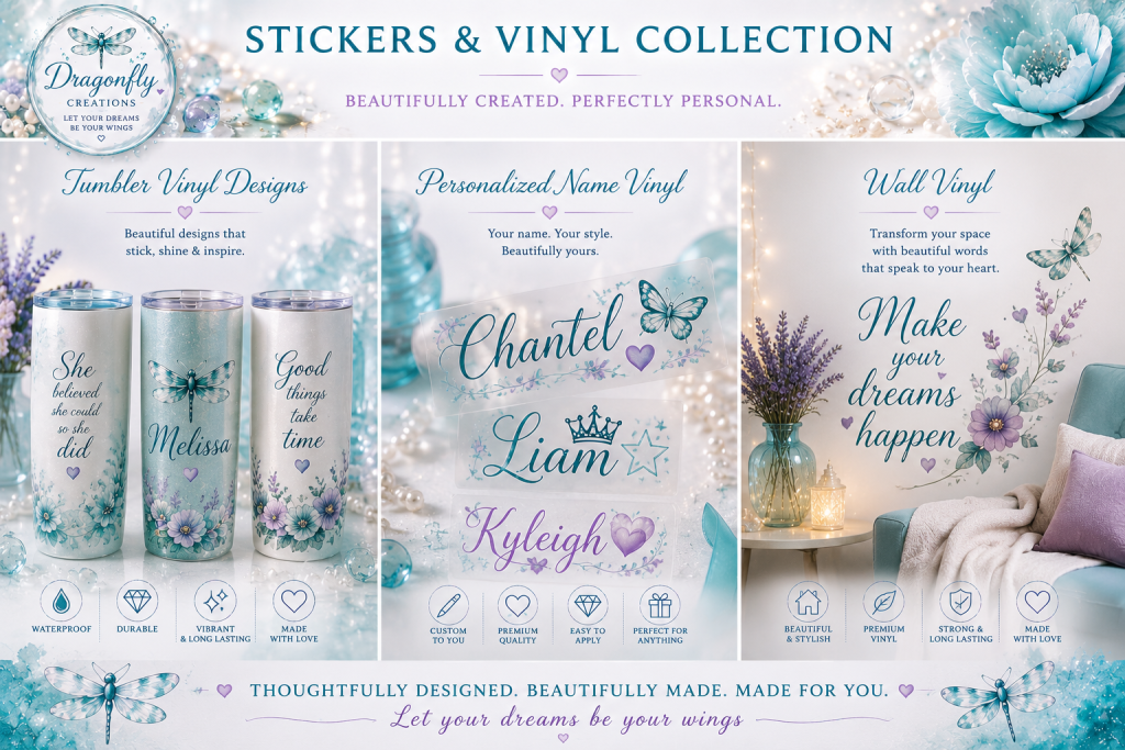tumbler vinyl designs, personalized name vinyl, wall vinyl